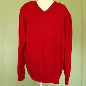 Turnbury est. 1980 Extrfine Merino Wool Sweater RED
